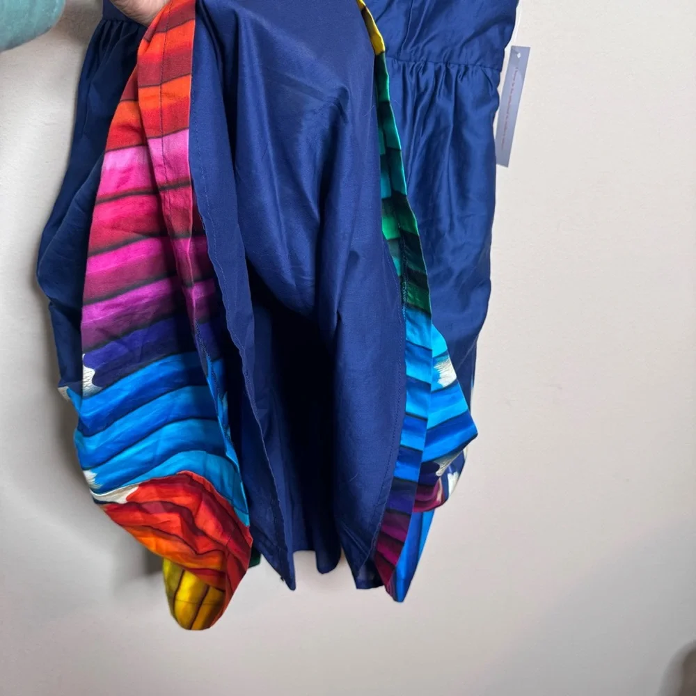 ModCloth Colored Pencils Rainbow Print Sleeveless Dress - Picture 7 of 12